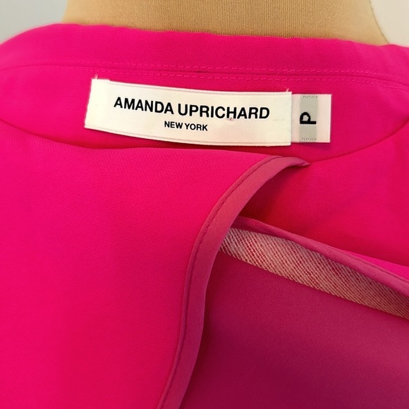 Amanda Uprichard Dovima Split Sleeve Blazer in Shocking Pink - Picture 9 of 11